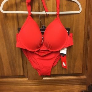 Jantzen red bikini NWT